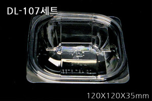 DL-107세트 [우팩몰] 투명샐러드-일회용식품용기, 반찬용기